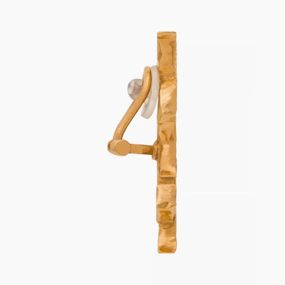 SAINT LAURENT YSL logo clip on single earring - Picture 4 of 4
